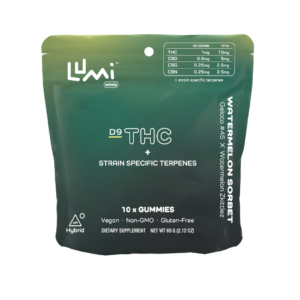 Watermelon Sorbet Hybrid Lumi Gummies 300mg