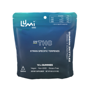 Durban Zkittlez Sativa Lumi Gummies 300mg