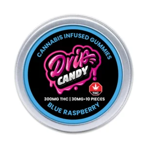 Alternative view of Blue Raspberry THC Gummies 300mg 510 Cartridge