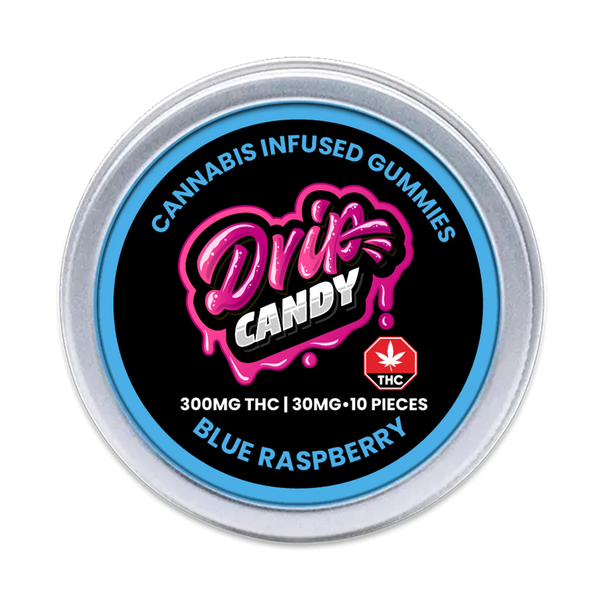 Blue Raspberry THC Gummies 300mg 510 Cartridge - Image 2