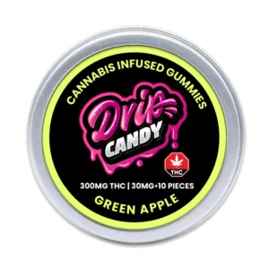 Alternative view of Green Apple Infused Gummies 300MG THC